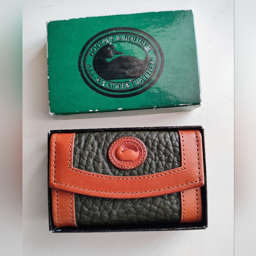 Dooney & Bourke Vintage Folded Key Case Ivy Original Box Tag NOS